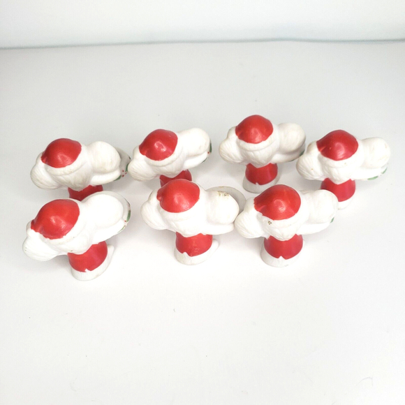 Vtg Set Mice Christmas Mouse CandleBuddy Hugger Climber Ceramic Beacon Hill Inc - Picture 7 of 9